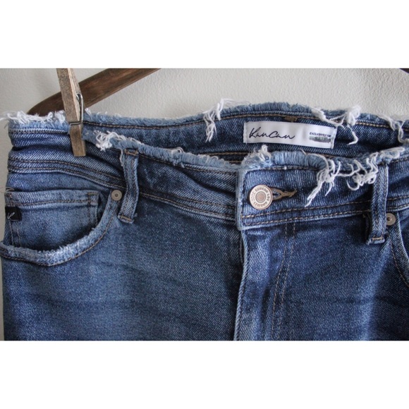 Preowned KanCan High Rise Rolled Hem Boyfriend Jeans 29 8 - Picture 5 of 10